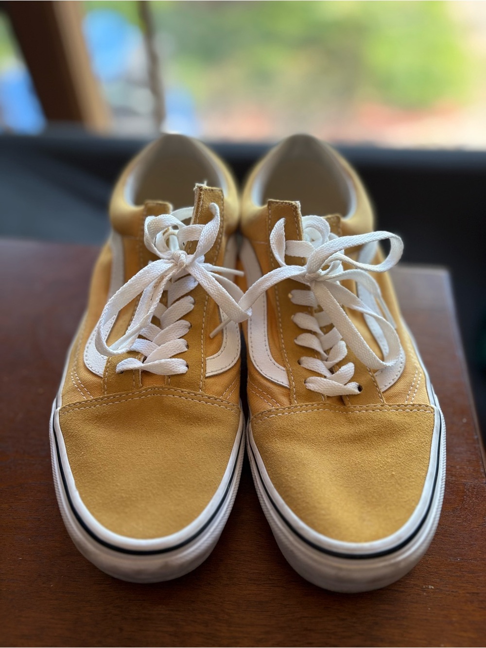 Vans Old Skool Yellow and White Canvas Sneakers